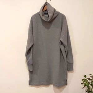 Aerie Tunic Sweatshirt Dress slouchy turtleneck